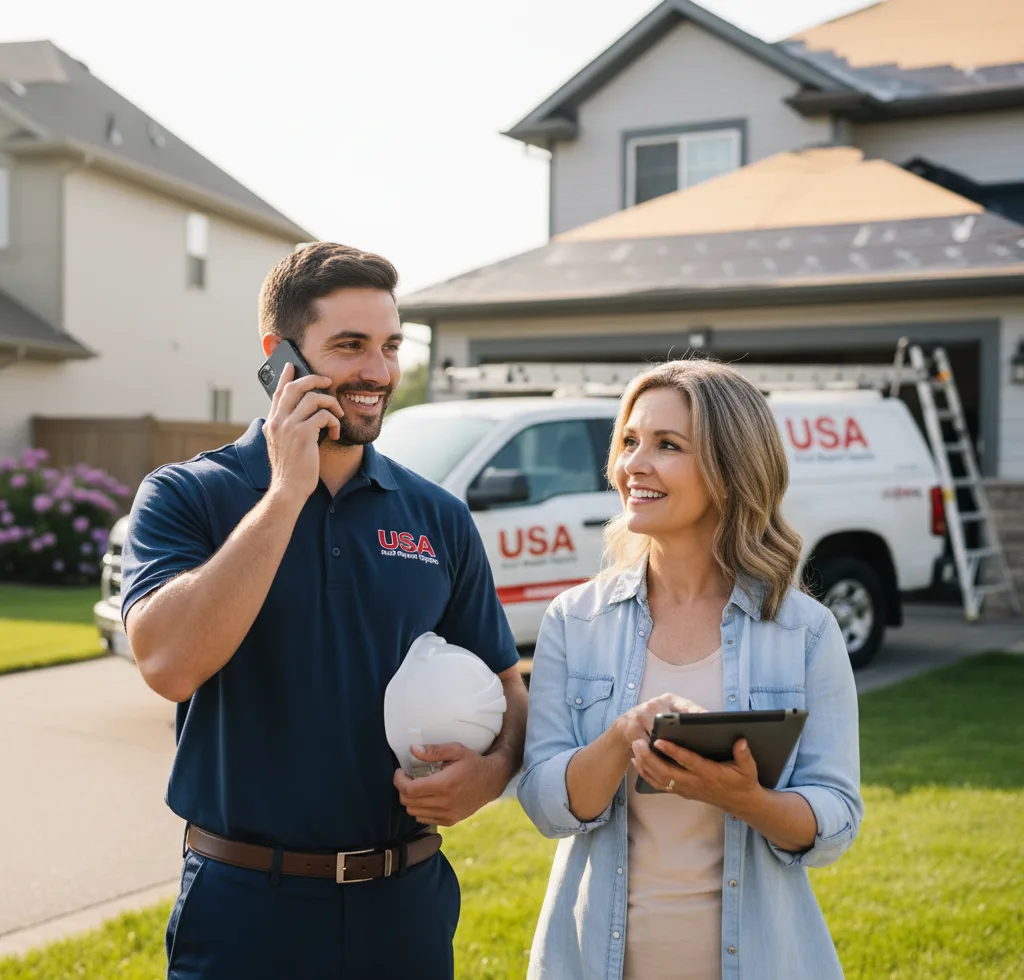 USA Roof Repair Experts customer support in Moore